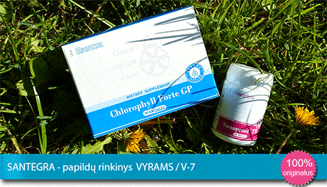 Santegra - papildu rinkinys vyrams - Chlorophyll Forte GP (90) + Sanoprost™ TR (60) santegra-papildu-rinkinys-vyrams-chlorophyll-forte-gp-sanoprost-tr-kaina-akcija-pigiau